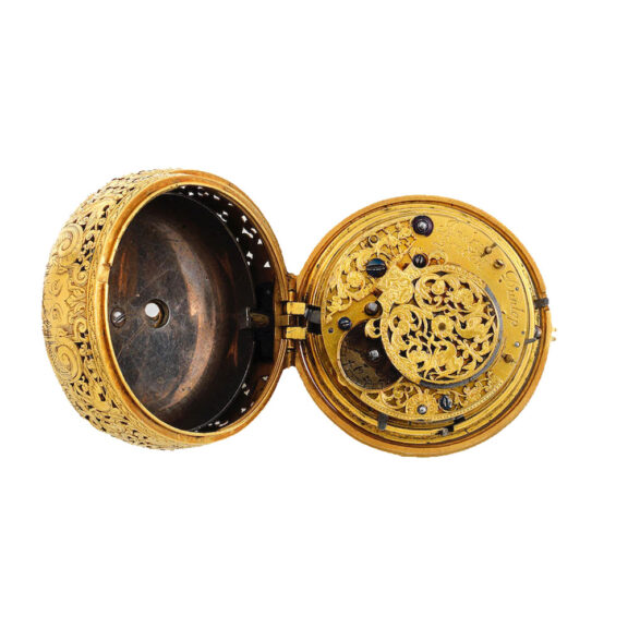 English fine gold quarter repeating verge watch Circa 1715 English fine gold quarter repeating verge watch Circa 1715