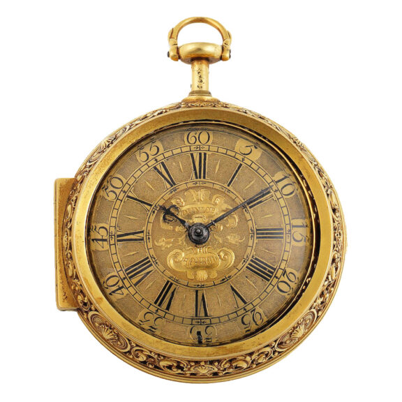 English fine gold quarter repeating verge watch Circa 1715