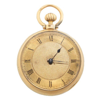 English rare watch with early stem winding system Circa 1830