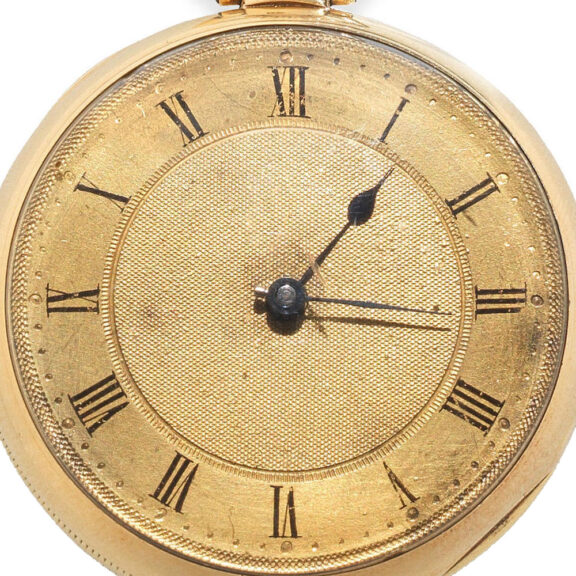 English rare watch with early stem winding system Circa 1830 English rare watch with early stem winding system Circa 1830