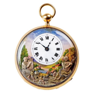 Swiss gold quarter repeating musical pocket watch Circa 1815