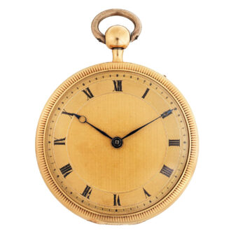 Swiss 18 carat gold quarter repeating duplex watch Circa 1830