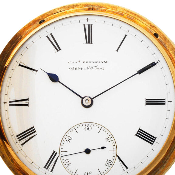 English 18 carat gold half hunter pocket watch Circa 1877 English 18 carat gold half hunter pocket watch Circa 1877