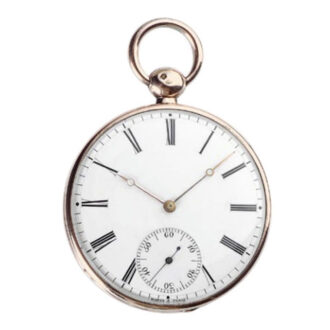 French silver open faced watch with duplex escapement Circa 1830