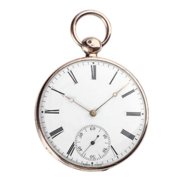 French silver open faced watch with duplex escapement Circa 1830