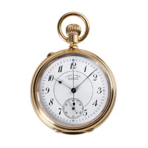 German gold lever with seconde morte mechanism Circa 1889