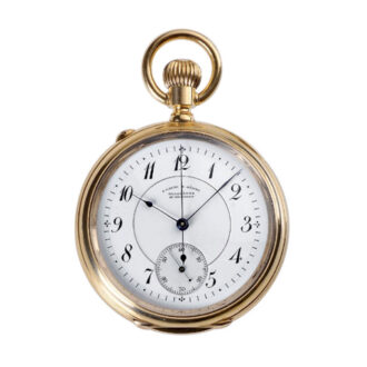 German gold lever with seconde morte mechanism Circa 1889