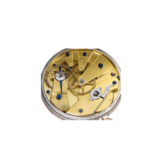 French silver open faced watch with duplex escapement Circa 1830 French silver open faced watch with duplex escapement Circa 1830