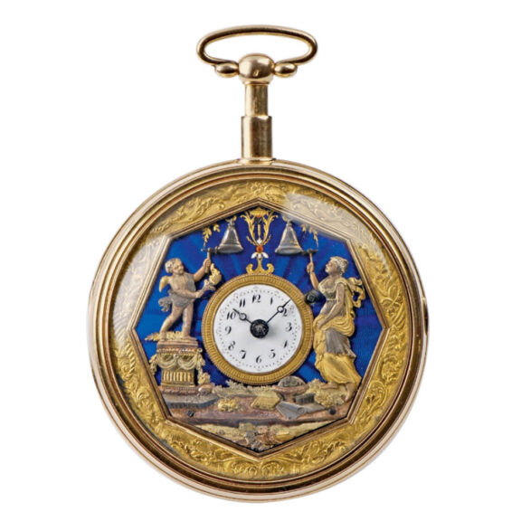 Belgian gold quarter repeating pocket watch Circa 1820