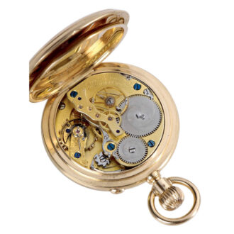 German gold lever with seconde morte mechanism Circa 1889