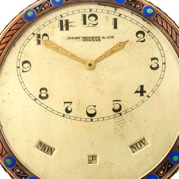 Fine Swiss gold calendar lever pocket watch Circa 1920 Fine Swiss gold calendar lever pocket watch Circa 1920