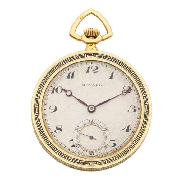 Fine Swiss 18 carat gold and enamel lever watch Circa 1920