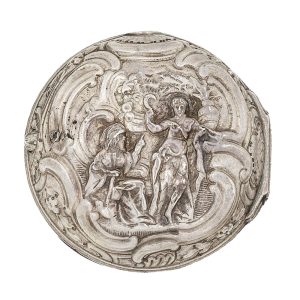 English silver pair cased repoussé verge watch Circa 1760