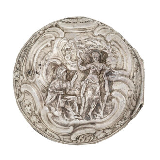 English silver pair cased repoussé verge watch Circa 1760