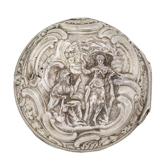 English silver pair cased repoussé verge watch Circa 1760