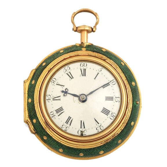 English gold triple cased quarter repeating pocket watch Circa 1750 English gold triple cased quarter repeating pocket watch Circa 1750