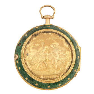 English gold triple cased quarter repeating pocket watch Circa 1750