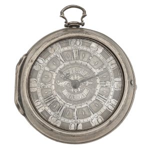 English silver verge watch with polished case Circa 1770