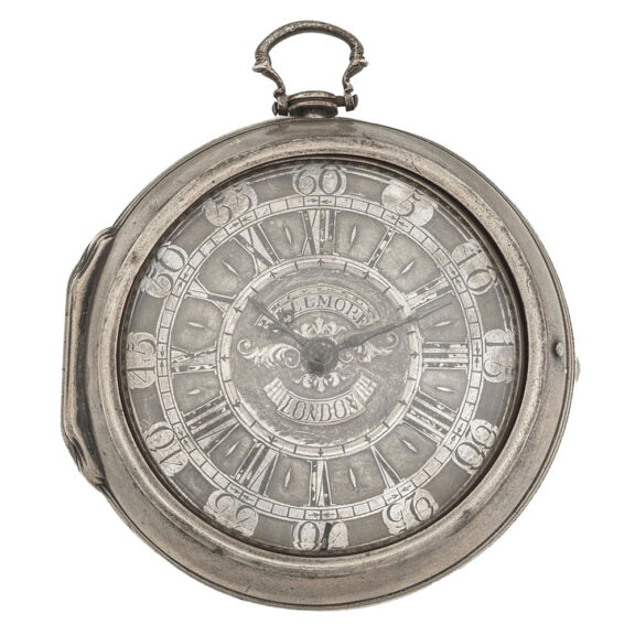 English silver verge watch with polished case Circa 1770
