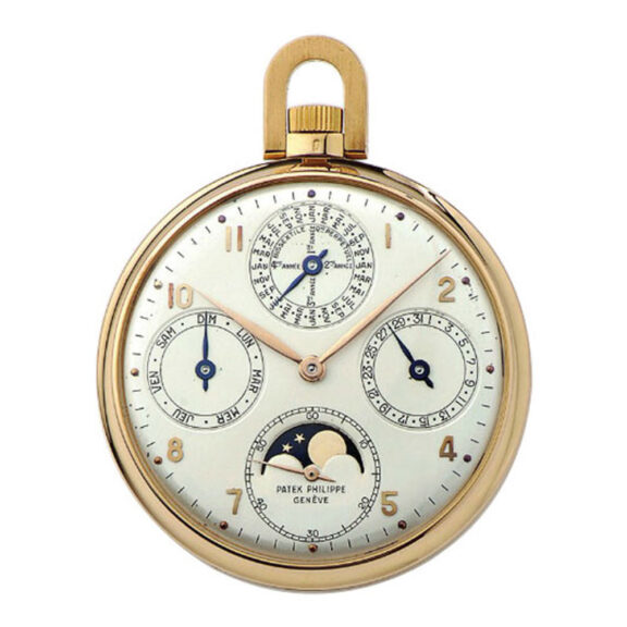 Swiss Geneva watch with perpetual calendar and moon phase Circa 1960 Swiss Geneva watch with perpetual calendar and moon phase Circa 1960
