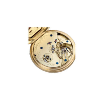 German gold hunting case pocket watch with keywind Circa 1870