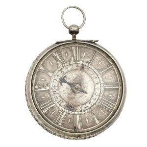 English silver verge pocket watch with alarm Circa 1690