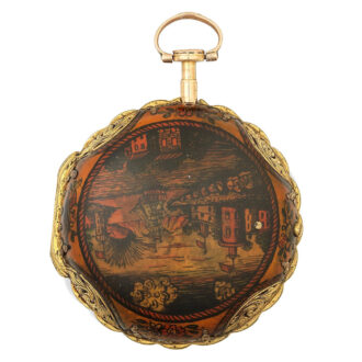 Fine English gilt-metal quarter striking clockwatch Circa 1780