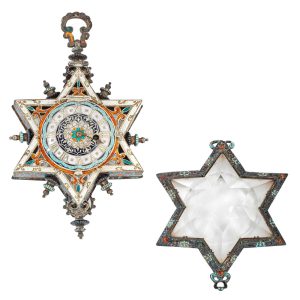 Austrian enamel star form keywind pocket watch Circa 1880