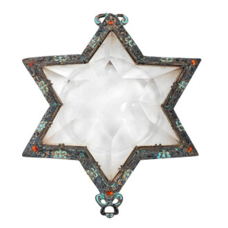 Austrian enamel star form keywind pocket watch Circa 1880