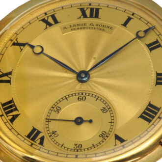 German 18 carat gold hunting cased pocket watch Circa 1913