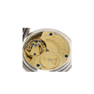 English silver lever deck watch with carrousel Circa 1901