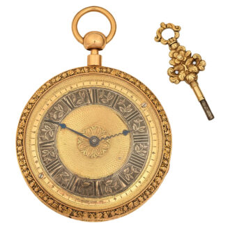 French rose gold quarter repeating cylinder watch Circa 1810