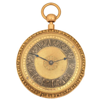 French rose gold quarter repeating cylinder watch Circa 1810