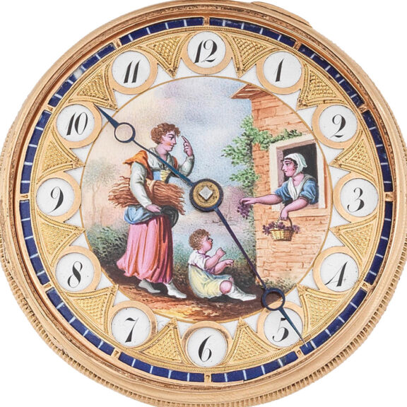 French 18K gold quarter repeating verge watch Circa 1820 French 18K gold quarter repeating verge watch Circa 1820