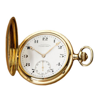 Fine gold German Glashütte hunting cased watch Circa 1926