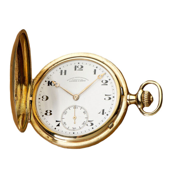 Fine gold German Glashütte hunting cased watch Circa 1926