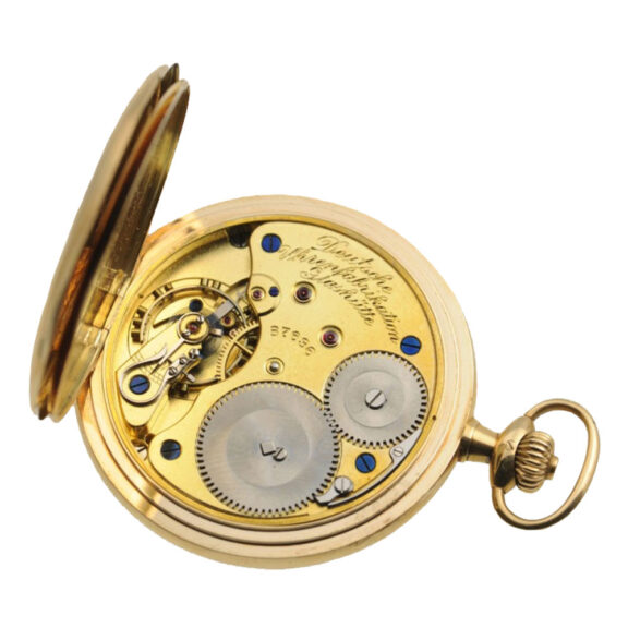 Fine gold German Glashütte hunting cased watch Circa 1926 Fine gold German Glashütte hunting cased watch Circa 1926