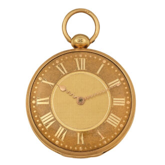 English 18 carat gold open faced lever watch Circa 1899