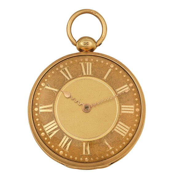 English 18 carat gold open faced lever watch Circa 1899