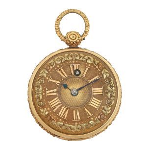 English gold keywind open faced lever watch Circa 1821