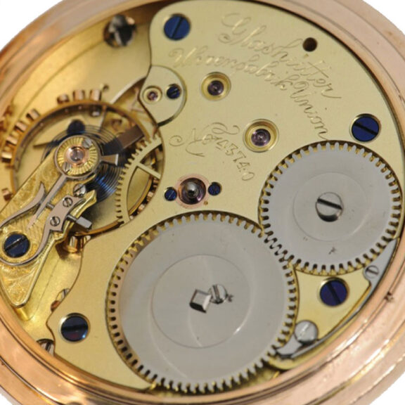 German gold full hunter lever pocket watch Circa 1900 German gold full hunter lever pocket watch Circa 1900
