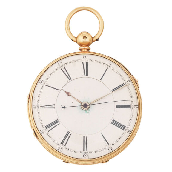 English gold lever pocket watch with English lever Circa 1867