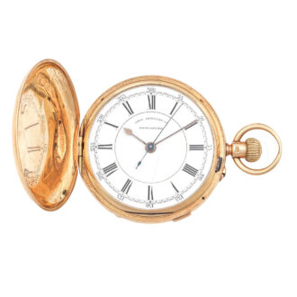 English 18k gold full hunter with stop/start seconds Circa 1899