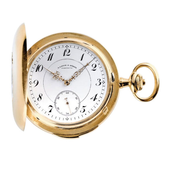 German 14 carat gold hunting cased lever watch Circa 1920