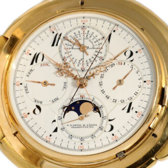 German gold complicated astronomical lever watch Circa 1920