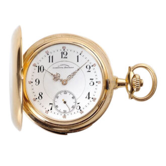 Swiss gold minute repeating hunting watch Circa 1920
