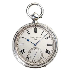 Swiss silver deck chronometer with pivoted detent escapement Circa 1900