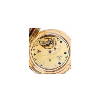 Swiss gold minute repeating hunting watch Circa 1920