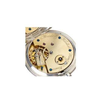 Swiss silver deck chronometer with pivoted detent escapement Circa 1900