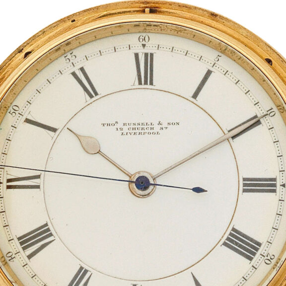 English gold lever watch with centre seconds Circa 1902 English gold lever watch with centre seconds Circa 1902